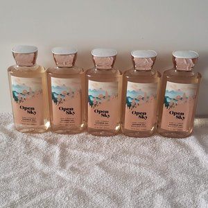 Bath and Body Works Open Sky Shower Gel Set of 5